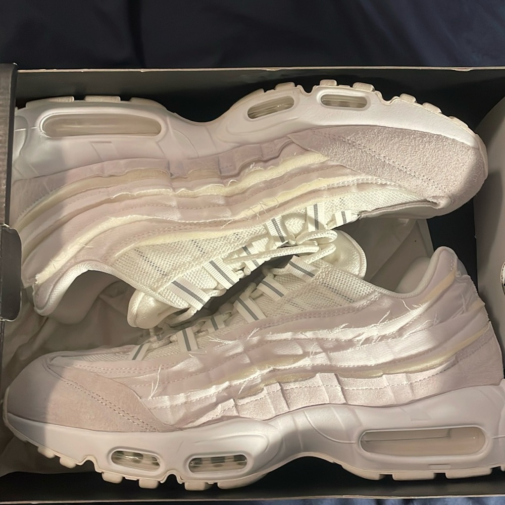 Nike CDG Air Max 95 Summit white size 12, gently used 9.5/10